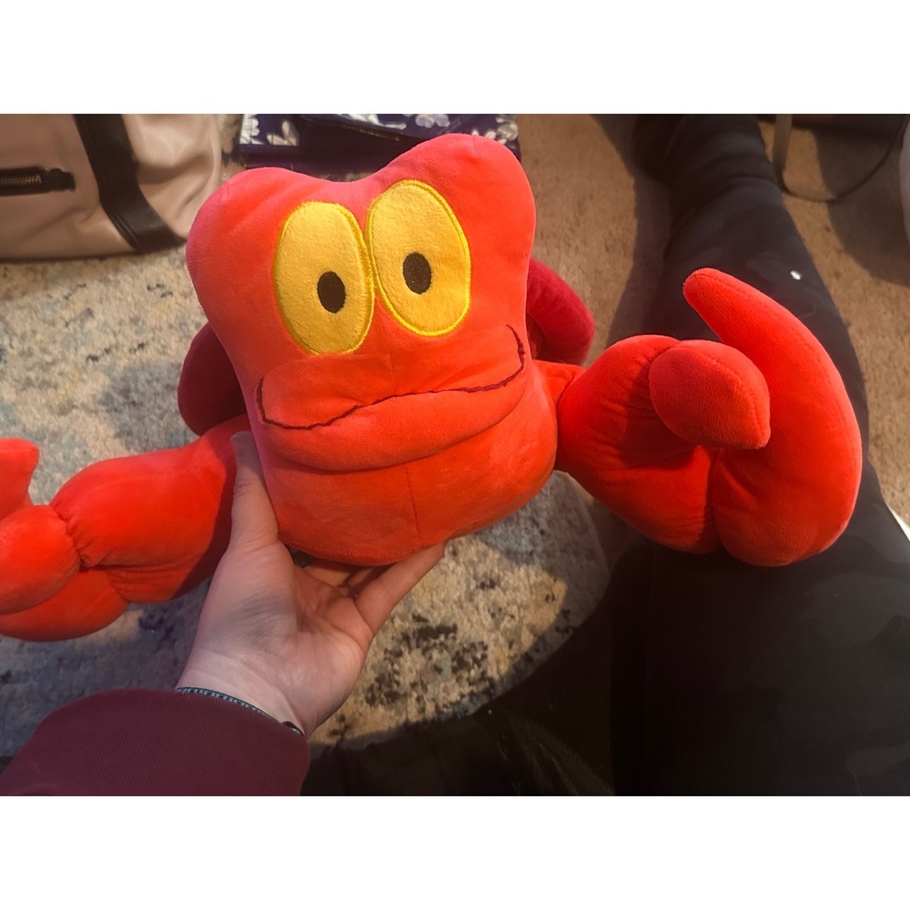 Disney Princess Sebastian Crab Plush Stuffed Animal Little‎ Mermaid Red Franco